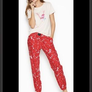 Victoria’s Secret flannel Bottom Pajama set